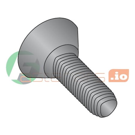 Newport Fasteners Thread Forming Screw, #6-32 x 3/8 in, Black Oxide Steel Flat Head Phillips Drive, 10000 PK 522031